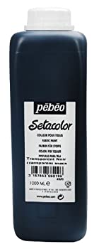 【中古】【輸入品・未使用】Pebeo Setacolor ライトファブリックペイント 1リットルボトル ブラック
