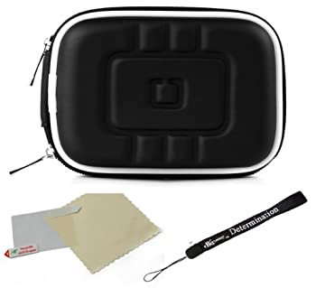 【中古】【輸入品・未使用】ブラックEva保護用キューブ携帯ケースwithメッシュポケットfor Pentax Optio I - 10?nb1000?rs1000?rs1500?rz10?s1?Point and Shootデジタ