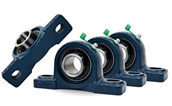 【中古】【インポート品・未当て嵌める】Jeremywell 4 Piece- UCP204-12, 3/4 inch Pillow Block Bearing Solid Base,Self-Alignment