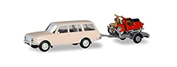 【中古】【輸入品・未使用】herpa Cars&Trucks 1/87 ヴァルトブルグ 353 \'66 ツーリングワゴン with 2ジムソン積載トレーラー