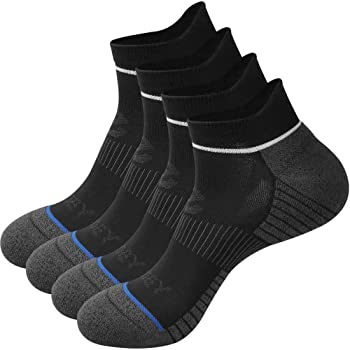 【中古】【輸入品・未使用】ECOEY ランニングサイクリングアスレチックアンクルソックス 男女兼用 4足組