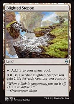 【中古】【輸入品・未使用】Magic: the Gathering - Blighted Steppe (232/274) - Battle for Zendikar