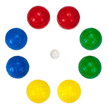 【中古】【輸入品・未使用】フルカラーBocce Ball Set with Easy Carryケース???Includes 12ボーナスField Cones 。