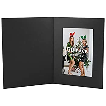 【中古】【インポート品・未当てはめる】Golden State Art ボール紙フォトフォルダー 4x6の活動写真用 (50枚容器に並べる) PF054 ホワイトカラー (白いこと) Pack of 50 黒いこと N8-32853-GSA1