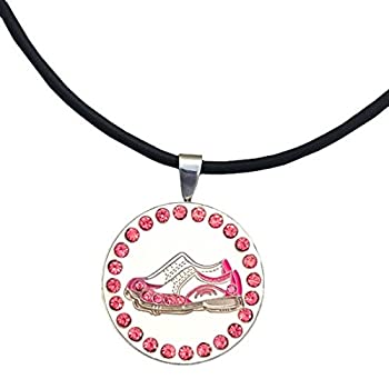 【中古】【輸入品・未使用】GiggleゴルフBlingピンクGolf靴磁気ボールマーカーネックレス