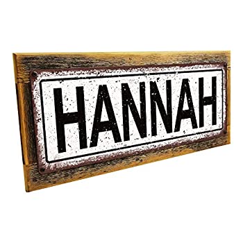 【中古】【輸入品・未使用】Homebody Accents Hannah 金属製看板 壁飾り 子供部屋 保育園 Framed 6\