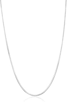 【中古】【輸入品・未使用】本物のソリッドスターリングシルバー ボックスチェーンネックレス 1mm - 3mm 薄くて丈夫 ボックスチェーン スターリングシルバー シルバーネック|スカイマーケットプラス