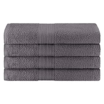 【中古】【輸入品・未使用】タオルセット 環境に優しいリングスパンコットン100% Bath Towel Set シルバー EF-BATH GH