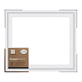 【中古】【輸入品・未使用】(11X14, White - 1.5 Inch Depth Bold) - Ampersand Floaterframe for Wood Panels, 3.8cm Depth, Bold, 28cm X 36cm, White (FBOLD151114W)