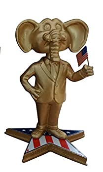 【中古】【輸入品・未使用】象共和党 GOP 政治シンボル ボブルヘッド (ゴールドバリアントバージョン)
