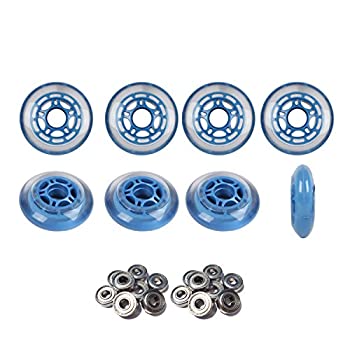 【中古】【輸入品・未使用】Roller Hockey Wheels 80?Mm 78?Aソフトインラインスケートブルー8パックwith ABEC 5?Bearings｜スカイマーケットプラス
