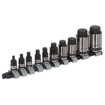 【中古】【輸入品・未使用】Sealey AK6229B 六角ソケットビットセット 10個 スタビー 1/4インチ 3/8インチ & 1/2インチ 平方ドライブ ブラックシリーズ