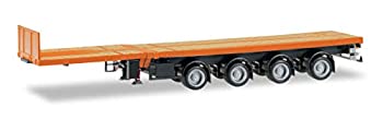 【中古】【輸入品・未使用】herpa Cars&Trucks 1/87 ノーテボーム テレトレーラー with 4-axle オレンジ