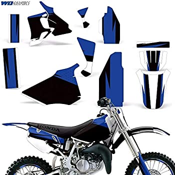 【中古】【輸入品・未使用】卸売デカール MX ダートバイク グラフィックキット ステッカー デカール Honda CR80 1996-2002対応 - ミッドナイトレース