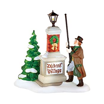 【中古】【輸入品・未使用】\" Ye Olde Lamplighter \" Dickens Village Sign
