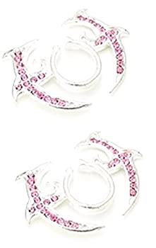 【中古】【輸入品・未使用】ニップルリング ノンピアス ペア ノンピアス クリップオンニップルリング トライバルフローラルペア|スカイマーケットプラス