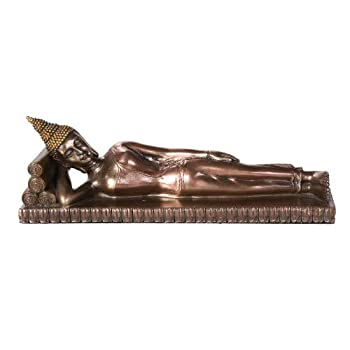 【中古】【輸入品・未使用】Pacific Giftware 睡眠リクライニング 仏陀 ニルヴァーナ 瞑想 デスクトップ 置物 (長さ10インチ)
