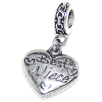 【中古】【輸入品・未使用】ステンレススチールDangling " Best Niece」ハートチャームビーズ317ヨーロピアンスネークチェーンブレスレット用｜スカイマーケットプラス 30,713円