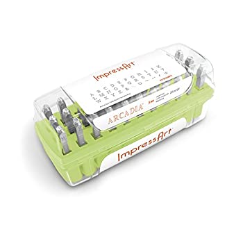 【中古】【輸入品・未使用】ImpressArt アルカディア 大文字 メタルスタンプセット 3mm