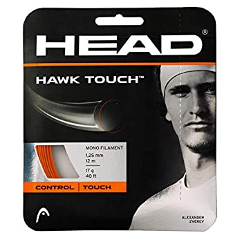 【中古】【インポート品・未当て嵌める】HEAD Hawk Touch 赤いこと色合いポリ (Co-Poly) テニスラケットストリングセット ? 17ゲージ ? テニスラケットストリングセット 4風呂敷き包み (1申しつける