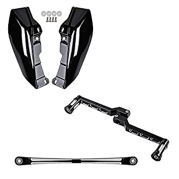 【中古】【輸入品・未使用】ヒール トゥ ギアシフトレバー 2ピースシフターペグ シフトリンケージと2X光沢ブラック ミッドフレーム エアディフレクター 09-16ハーレーツーリ｜スカイマーケットプラス