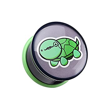 【中古】【輸入品・未使用】Detective Turtleシングルフレアwildklassイヤーゲージプラグ(ペアで販売）