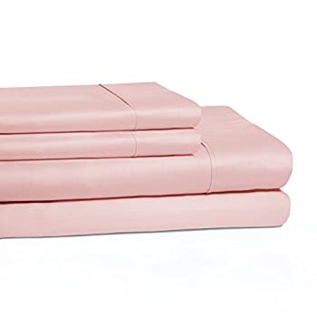 【中古】【輸入品・未使用】(King, Peach) - Superior 100% Cotton, 300 Thread Count Wrinkle Resistant, Easy-Care 4-Piece King Sheet Set, Peach