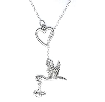 【中古】【輸入品・未使用】I Love Stork キャリー ベイビー ラリアット Y ネックレス｜スカイマーケットプラス