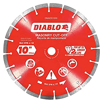 【中古】【インポート品・未当て嵌める】Diablo by Freud DMADS1000 10inダイヤモンドセグメントカットオフディスク 石工用マルチ、一大きさ