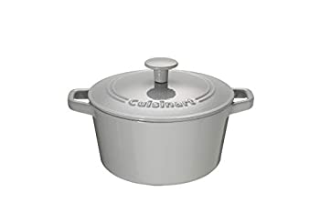 【中古】【輸入品・未使用】Cuisinart シェフズクラシックエナメル鋳鉄 3クォート ラウンドカバーキャセロール エナメルクールグレー｜スカイマーケットプラス