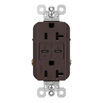 【中古】【輸入品・未使用】Legrand - Pass & Seymour TR20USBPDDB 電源供給USBコンセント ダークブロンズ