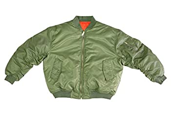 【中古】【輸入品・未使用】セージグリーン MA-1 ミリタリーフライトジャケット 空軍爆撃機パイロットジャケット US サイズ: XL カラー: グリーン