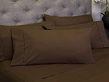 【中古】【輸入品・未使用】Sweet Home Collection 6点セット 1800カウント Olivia Branch マイクロファイバー 寝室用シーツセット キング ブラウン