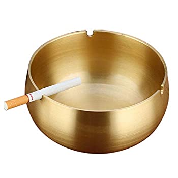 【中古】【輸入品・未使用】防風灰皿 厚手の銅製 多用途 リビングやオフィスに最適 Small 10.5cm ZX201908212148