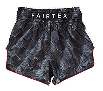 【中古】【輸入品・未使用】Fairtex スリムカット ムエタイ ボクシングショーツ - BS1901 (ステルス - ブラック S)