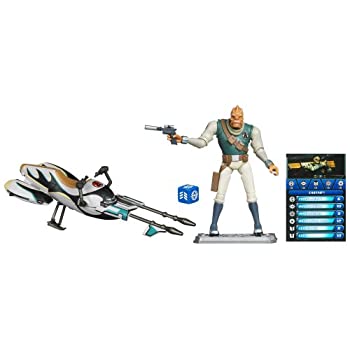 【中古】【輸入品・未使用】スター・ウォーズ　クローン・ウォーズ　スピーダーバイク with キャスタス画像