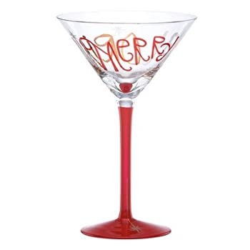 【中古】【輸入品・未使用】Eat Drink Be Merryカクテルガラス[ Set of 4?]