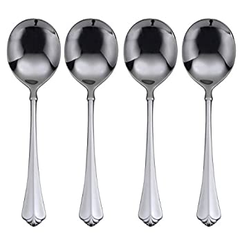 【中古】【輸入品・未使用】Oneida Juilliard Round Bowl Soup Spoons, Set of 4