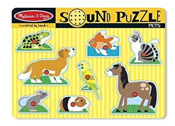 【中古】【輸入品・未使用】ペットテーマサウンドパズル+ Free Melissa & Doug Scratchアートmini-padバンドル[ 07306?]
