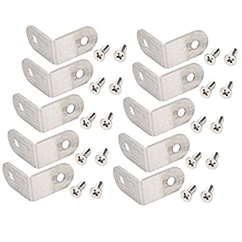 【中古】【インポート品・未当て嵌める】10pcs 30?mmx30?粍ステンレススチールコーナーブレースジョイント右角度シェルフブラケットファスナーキャビネットハードウェア