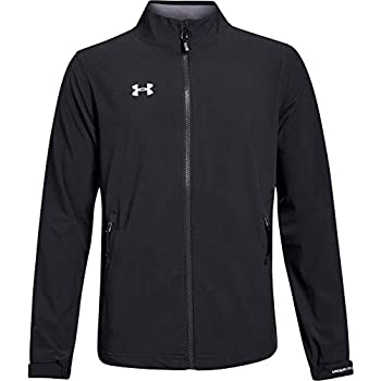 【中古】【インポート品・未当て嵌める】Under Armour Boys Hockey Warm Up Jacket, Black (001)/White, Youth Large