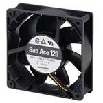 【中古】【輸入品・未使用】三洋電機 9G1224A4021 DCファン Sq120x25mm 24VDC 5W 3150rpm 100CFM 44dB 2線 プラスチックF/B リブレス 31,188円