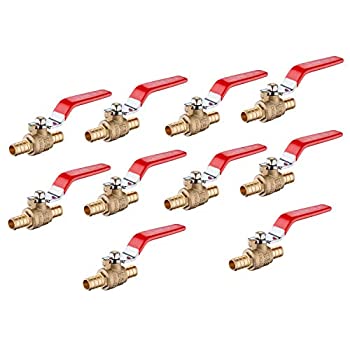 【中古】【輸入品・未使用】EFIELD 3/4インチ Pex 真鍮 フルポートシャットオフボールバルブ 鉛フリー真鍮 UPC認証 10個パック