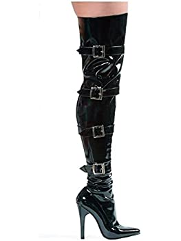 【中古】【輸入品・未使用】5" Heel Stretch Thigh Boot W/Buckles & Innerzipper.|スカイマーケットプラス