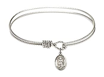【中古】【輸入品・未使用】Bonyak Jewelry オーバルアイフックバングルブレスレット スターリングシルバー聖ダニエル付き｜スカイマーケットプラス 43,055円