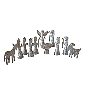 【中古】【輸入品・未使用】フェアトレード11?PieceメタルNativity Set From Haiti|スカイマーケットプラス