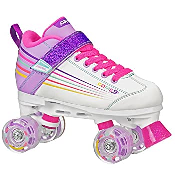 【中古】【インポート品・未当てはめる】(Kids 1, white) - Pacer Comet Kids Light Up Roller Skates