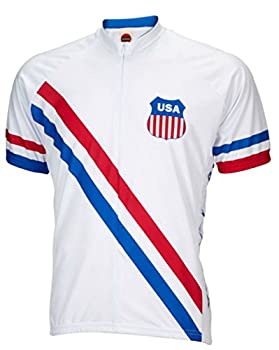 【中古】【輸入品・未使用】World Jerseys メンズ 1948 USA オリンピック サイクリング ジャージ (3XL)