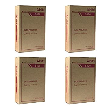 【中古】【輸入品・未使用】4パック Hiti ペーパーとリボンパック S420プリンター用 50枚 4x6プリント 87.P3410.03BV
