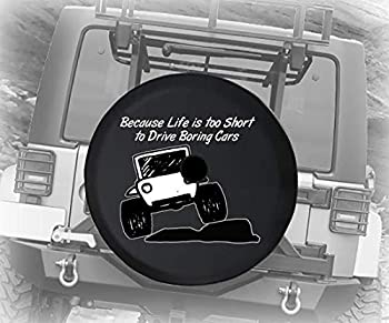 【中古】【輸入品・未使用】Because Life is Too Short to Drive 退屈な車 リフトされた4x4 オフロード ラフ テレイン アドベンチャー JL スペアタイヤカバー バックアップ|スカイマーケットプラス